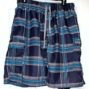 2/$15 Us Polo Assoc men’s large navy blue swim trunks